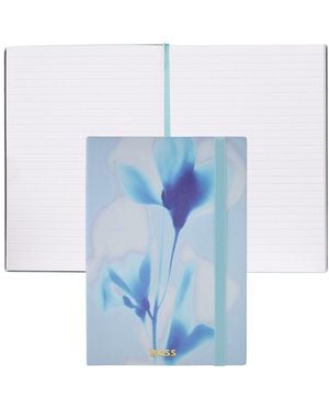 BOSS Cuaderno A5 Con Estampado Floral Azul Y Logo Metalizado