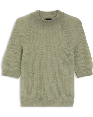 BOSS Jersey De Punto Acanalado Con Alpaca - Verde