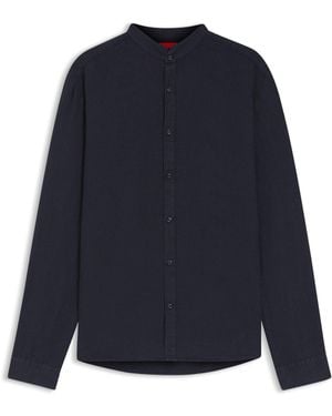 HUGO Dark Blue Men's Shirts Size L