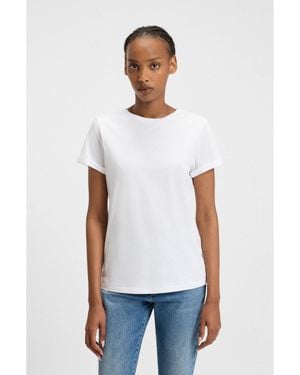 HUGO Cotton-Jersey T-Shirt With Rear Logo Detail - White