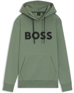 BOSS Light Green Men's Hooded Sweatshirts Size M