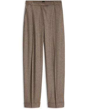 BOSS Relaxed-Fit Trousers - Brown