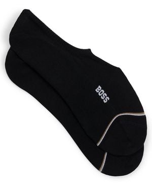 BOSS Two-Pack Of Invisible Socks - Black