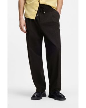 HUGO Modern-Fit Trousers - Black