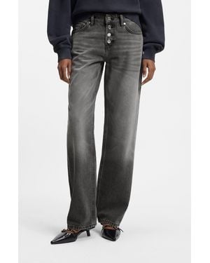 HUGO Silver Women's Pants Size 27/32 - Gray