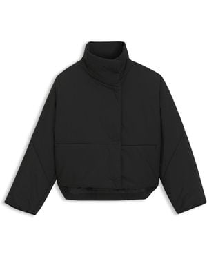 BOSS Wasserabweisende Jacke Mit Stehkragen - Schwarz