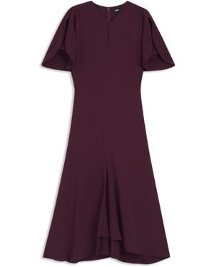 BOSS Dark Purple Women's Business Dresses Size 4 - Red