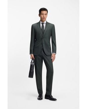 BOSS Two-Piece Regular-Fit Suit - Green