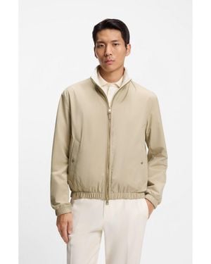 BOSS Reversible Zip-Up Jacket - Natural