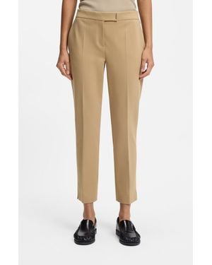 BOSS Light Beige Women's Formal Pants Size 4 - Natural