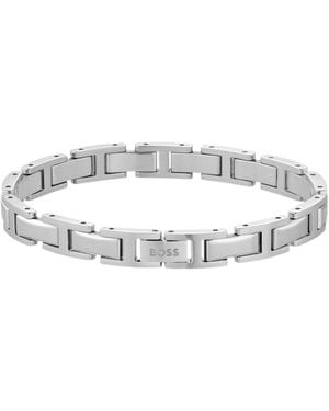 BOSS Tone H-Link Cuff With Logo Clasp - White