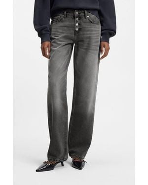 HUGO Straight-Fit Jeans - Grey