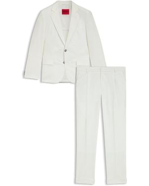 HUGO Slim-Fit Suit - White