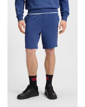 HUGO Relaxed-Fit Shorts - Blue