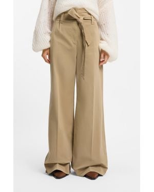 BOSS Brown Women's Casual Pants Size 4 - Natural
