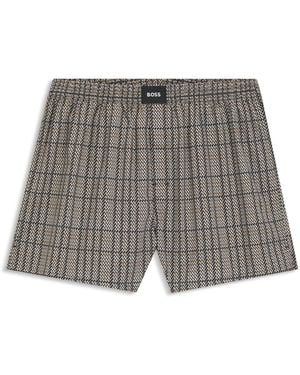 BOSS Set Van Twee Pyjamashorts - Grijs
