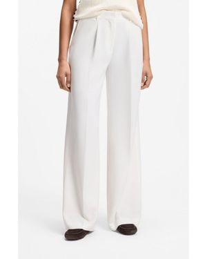 BOSS Wide-Leg Trousers - White