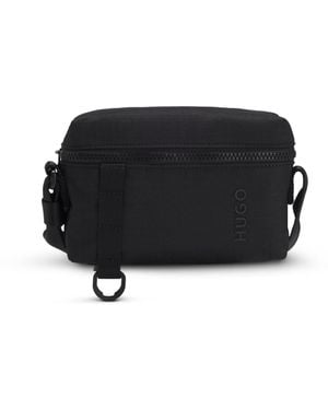 HUGO Crossbodytas Van Ripstop Met Logoletters - Zwart