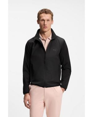 BOSS Water-Repellent Jacket With Four-Way Stretch - Black