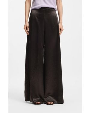 BOSS Dark Brown Women's Formal Pants Size 4 - Black