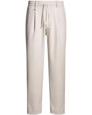 BOSS Tapered-Fit Hose Aus Wasserabweisendem Stretch-Gewebe - Weiß