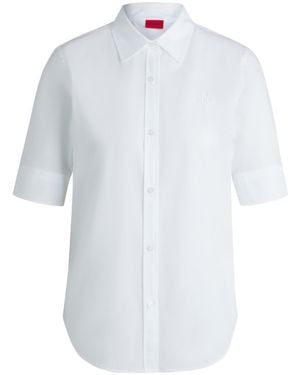 HUGO Blusentop The Summer Shirt 10251197 01 - Weiß
