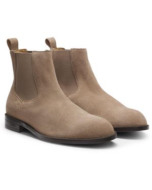 BOSS Chelsea Boots Aus Veloursleder - Braun
