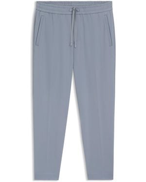 BOSS Tapered-Fit Broek Van Waterafstotend Stretchmateriaal - Blauw