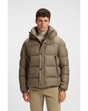 BOSS Regular-Fit Puffer Jacket - Brown