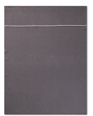 BOSS Fleece Throw With Signature-Stripe Ribbon - Grey