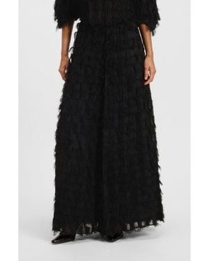 BOSS Wide-Leg Trousers - Black