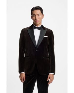 BOSS Slim-Fit Tuxedo Jacket - Black
