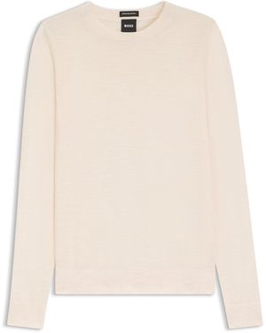 BOSS Slim-Fit Sweater - Natural