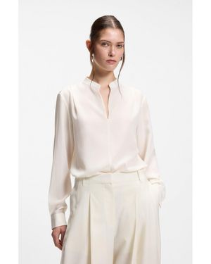 BOSS Relaxed-Fit Blouse - White