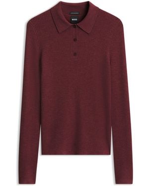 BOSS Polotrui Van Merinowol - Rood