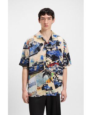 HUGO Light Blue Men's Casual Shirts Size M