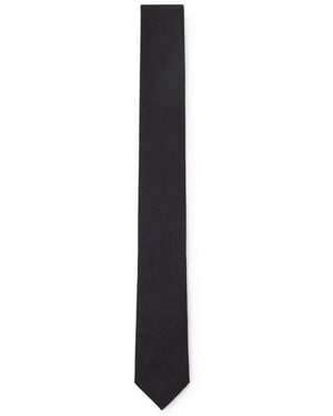 BOSS Silk Tie With Jacquard Weave - Black