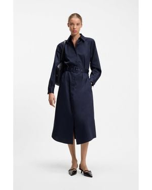 HUGO Belted Maxi Dress - Blue