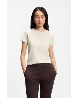 BOSS White Women's T-shirts Size L