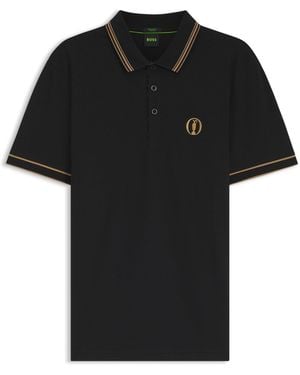 BOSS The Open Active Paddy Polo Shirt - Black