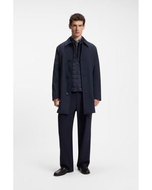 BOSS Regular-Fit Coat - Blue