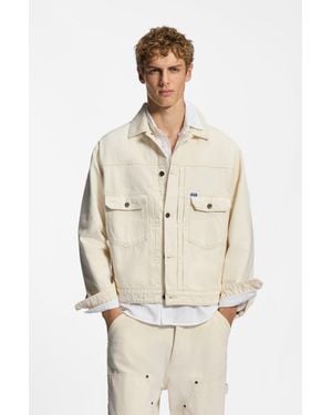 HUGO White Men's Blue Collection Size M - Natural