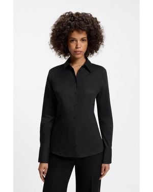 HUGO Slim-Fit Blouse - Black