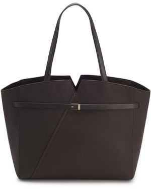 BOSS Revers Tote Bag Aus Leder Mit Gürtel-Detail - Schwarz