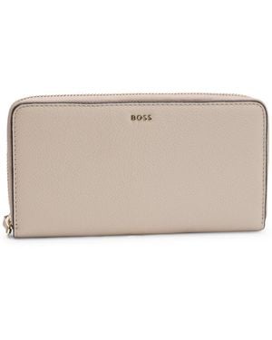 BOSS Ziparound Wallet - Natural