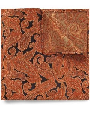 BOSS Silk Pocket Square - Brown