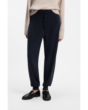 BOSS Tapered-Fit Tracksuit Bottoms - Blue