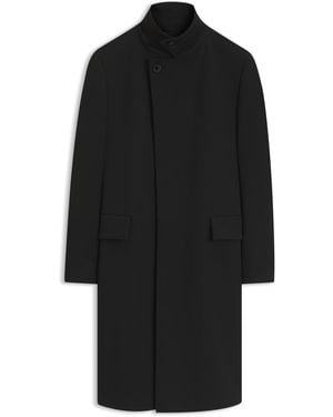 HUGO Regular-Fit Mantel Met Opstaande Kraag - Zwart