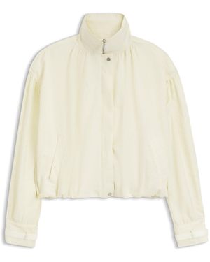 BOSS Relaxed-Fit Bomber Jacket With Stand Collar - Natural