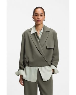 BOSS Relaxed-Fit Jacket - Green